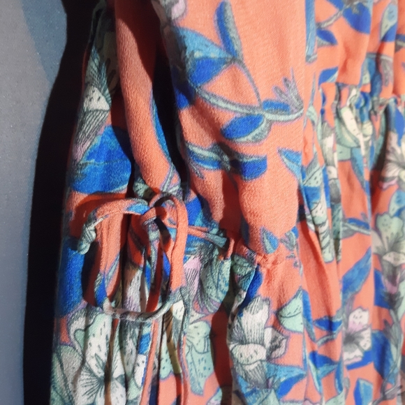 Free People Orange Floral - Picture 3 of 5